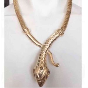 Anthropology Statement Snake Gold Necklace! NWTNew